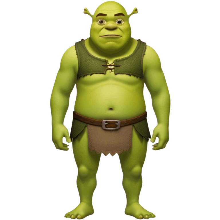 Thin Shrek fullbody emoji