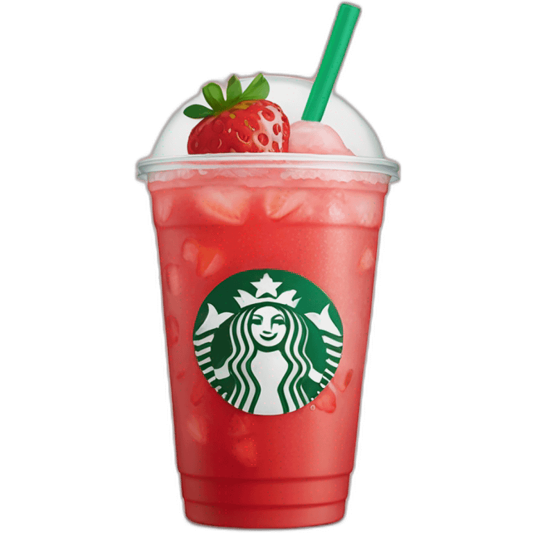 Starbucks strawberry refresher emoji