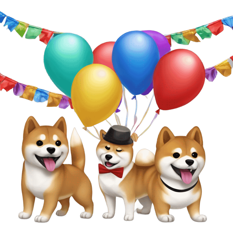 Shiba Inu party emoji