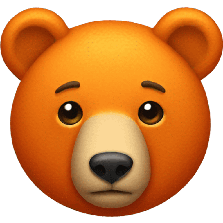 orange bear emoji