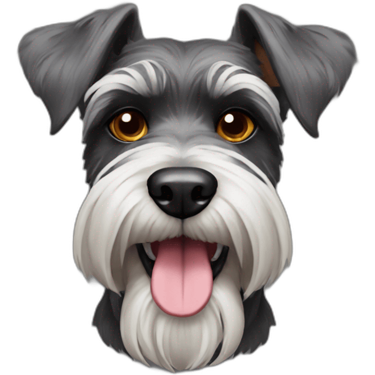 schnauzer dog halloween emoji