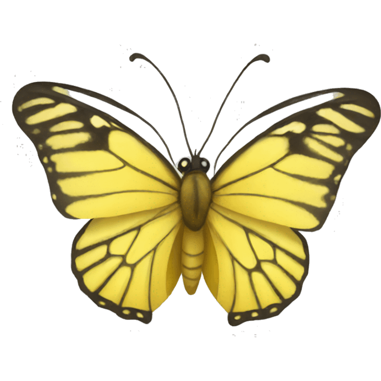 Yellow butterfly emoji