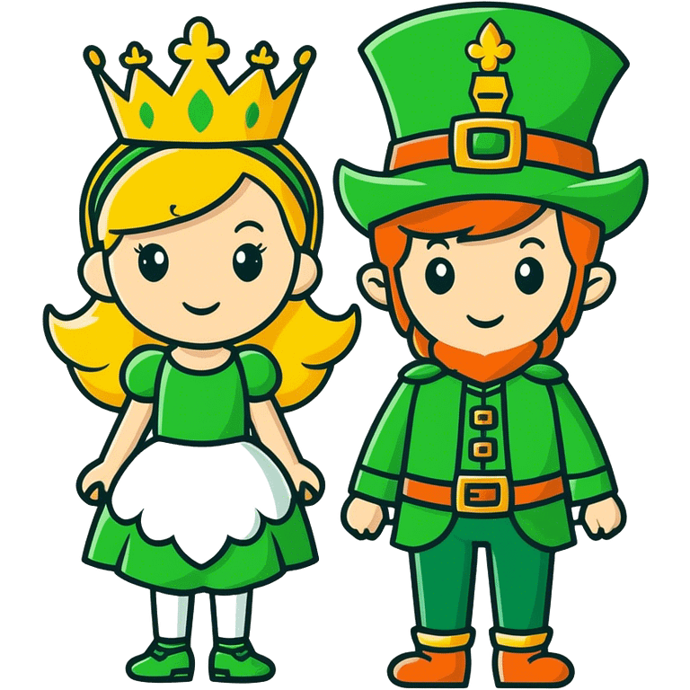 Princess with leprechaun  emoji