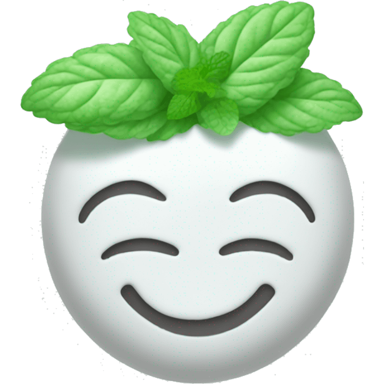 Mint with Hite color emoji