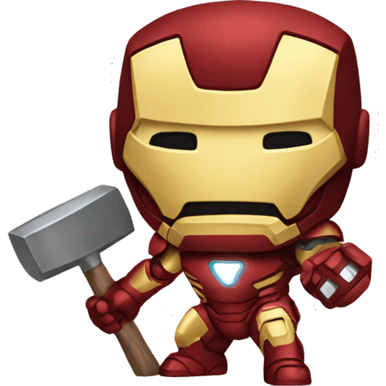 iron man with hammer emoji