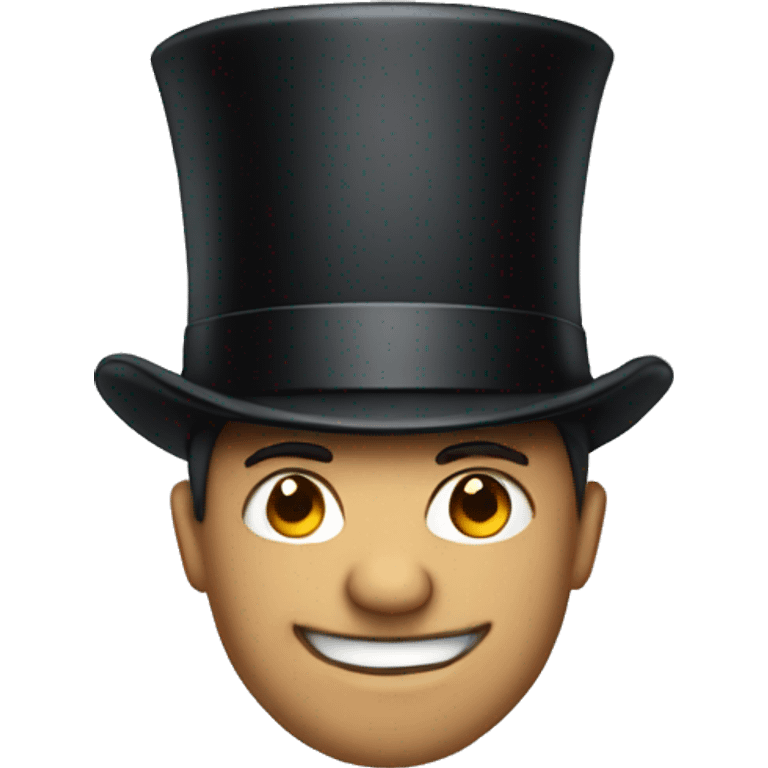 a man in a suit and top hat emoji