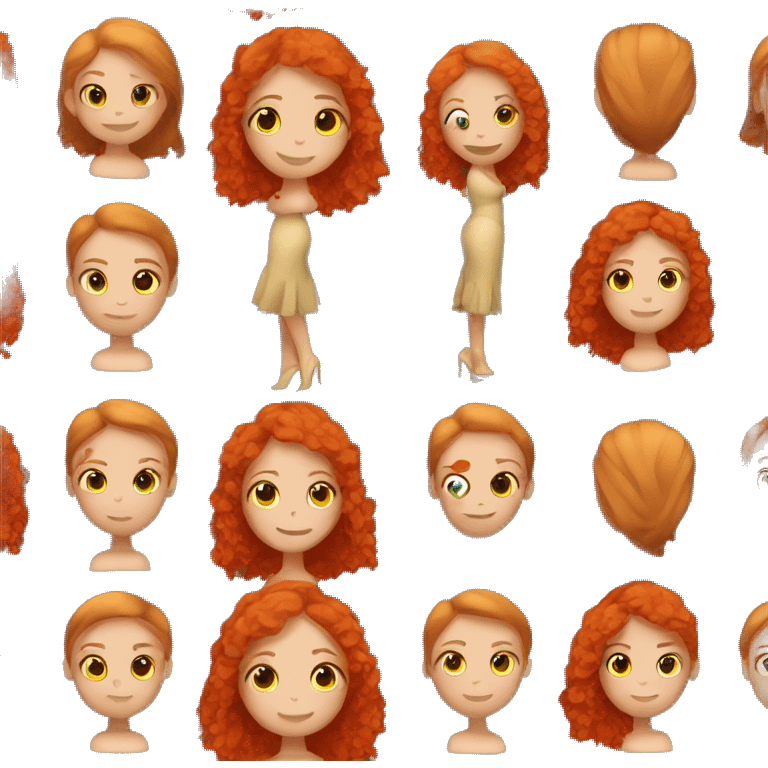 Flamenco dancer female with ginger hair  emoji