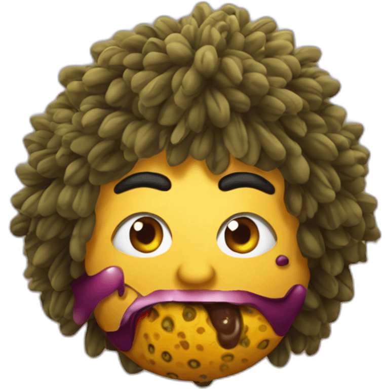 Lasith Malinga eats passion fruit emoji