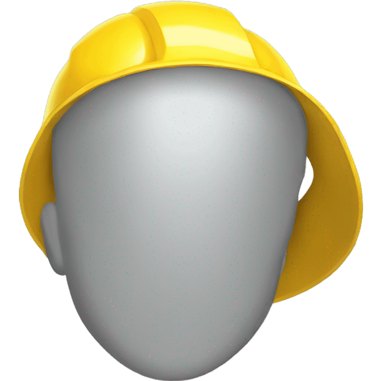 Yellow Hard hat emoji