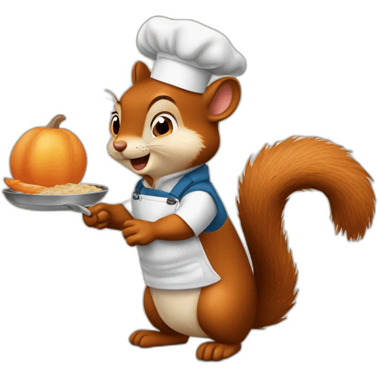 Squirrel cook emoji