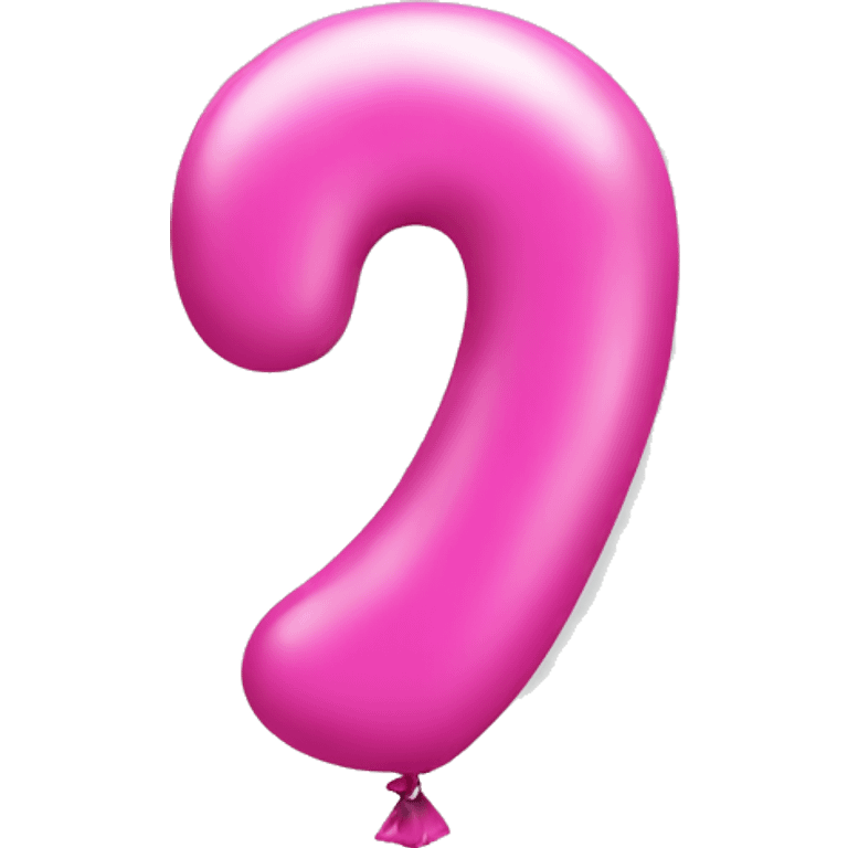 pink-balloon-shaped-like-number-one emoji