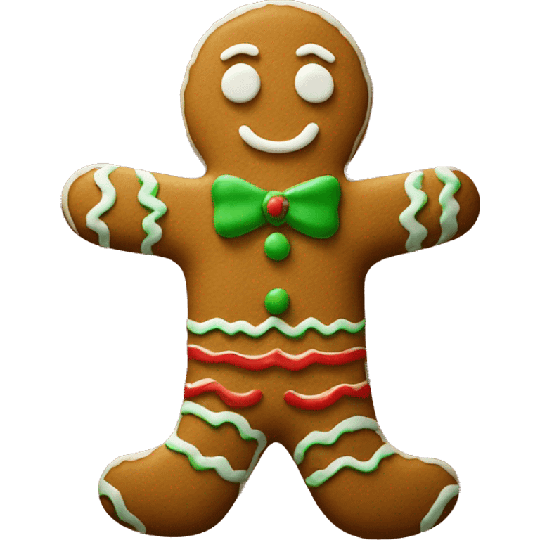 Red and Green gingerbread emoji