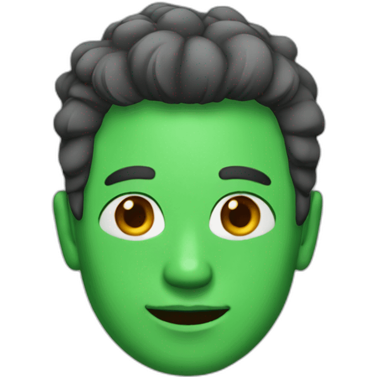 man with green hair emoji