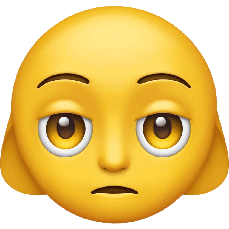 An emoji side eyeing  emoji