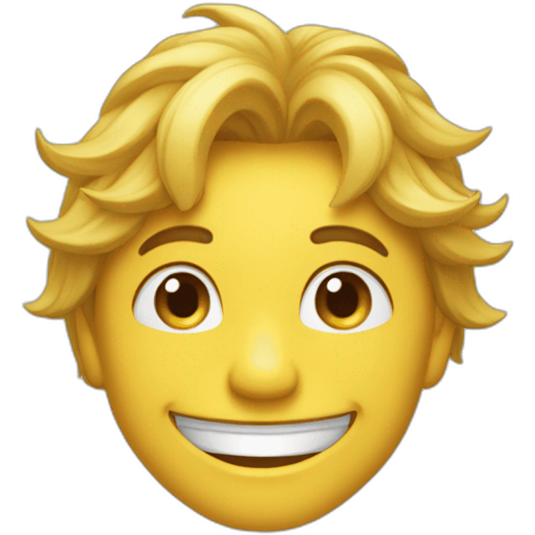 Sourire bête emoji