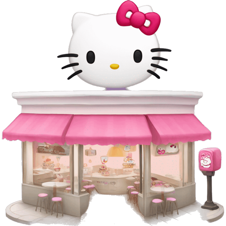 Hello kitty cafe emoji