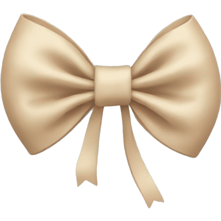 Beige bow emoji