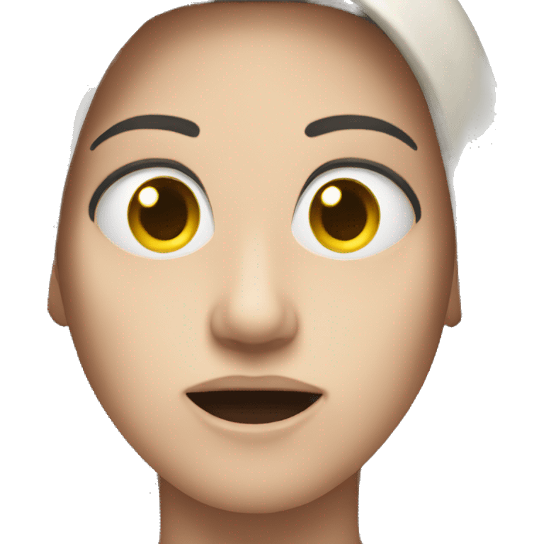 quiet emoji but its scary emoji