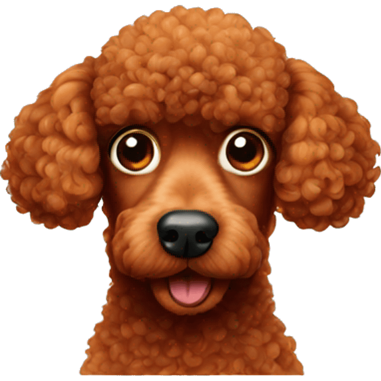 crosseyed red poodle emoji