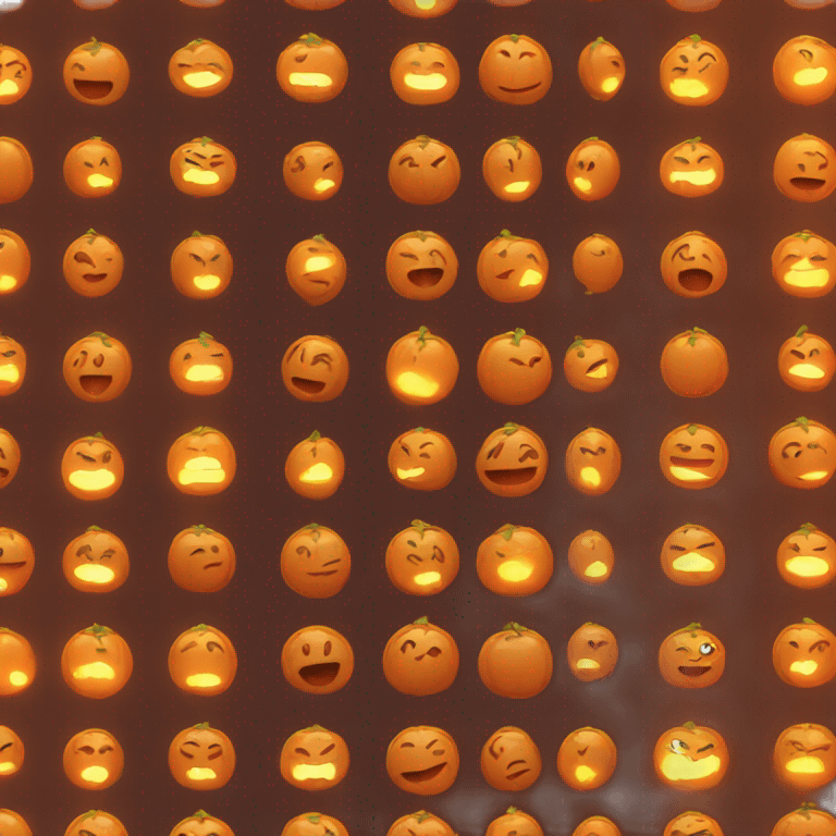 strobing orange lights emoji