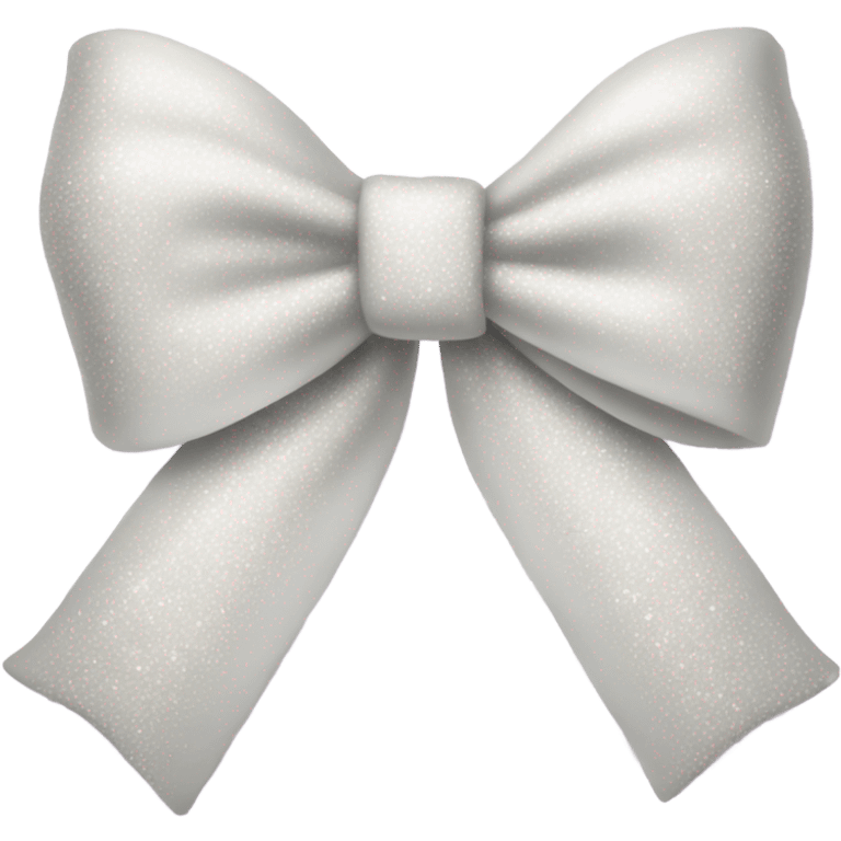 white bow with glitter emoji