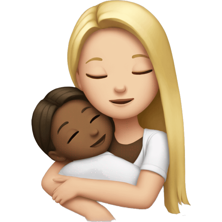 White girls cuddling emoji