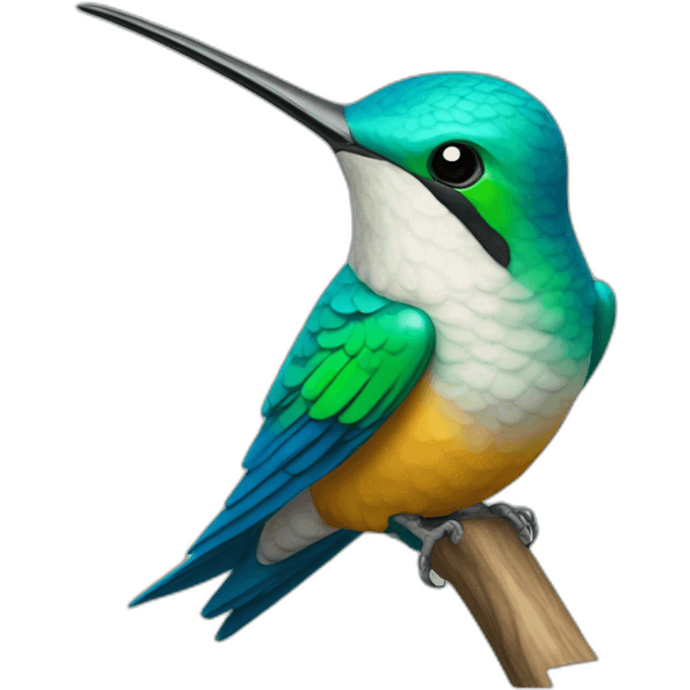 Colibri portant un écureuil emoji