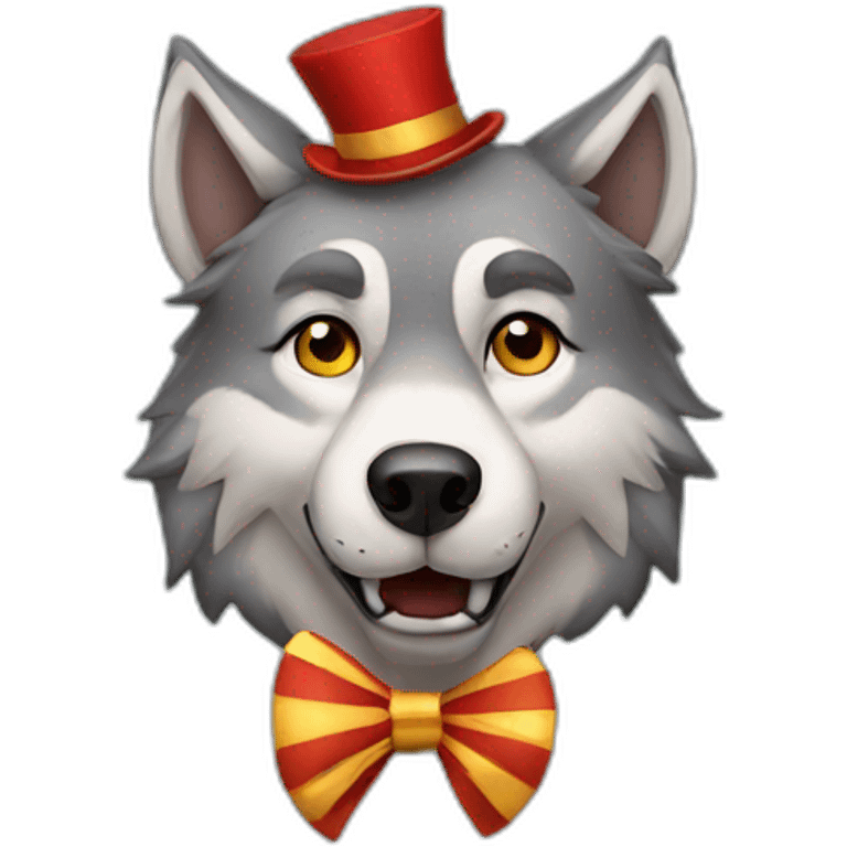 wolf in circus emoji