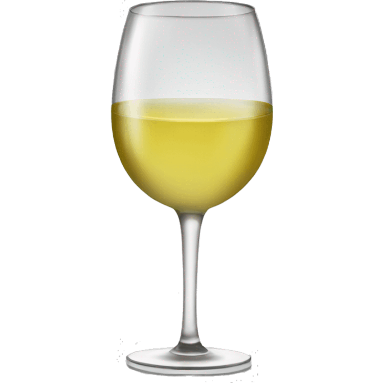 White wine in glass with black bow on stem emoji