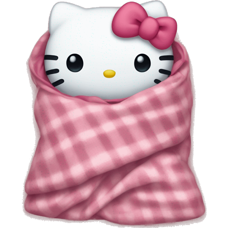 Hello kitty in a blanket  emoji