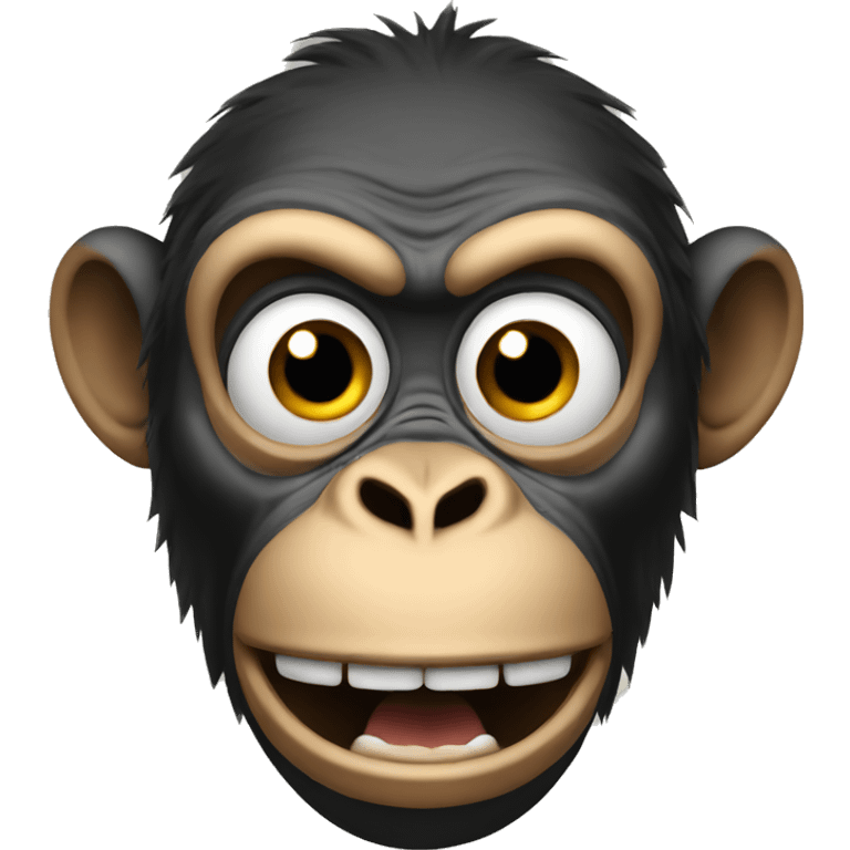 Shocked ape emoji