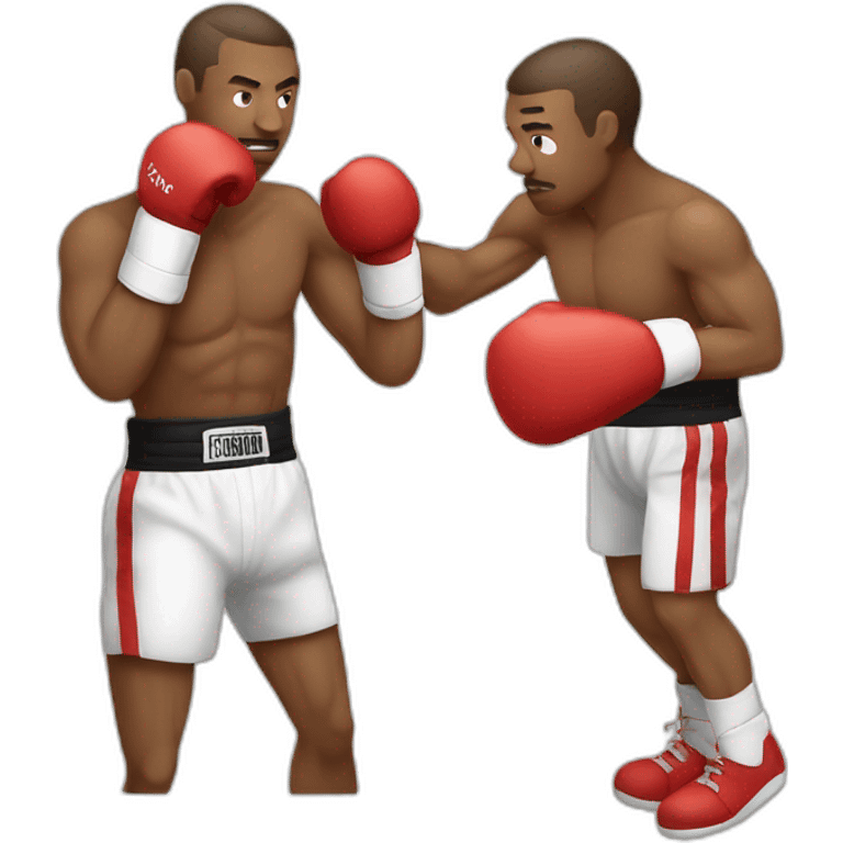 Man white boxing emoji