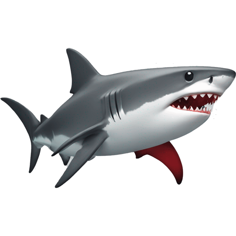 shark with red  emoji