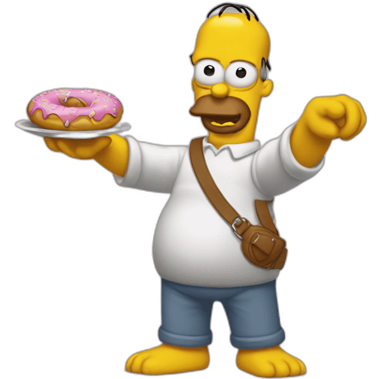 Homer qui mange un donut emoji