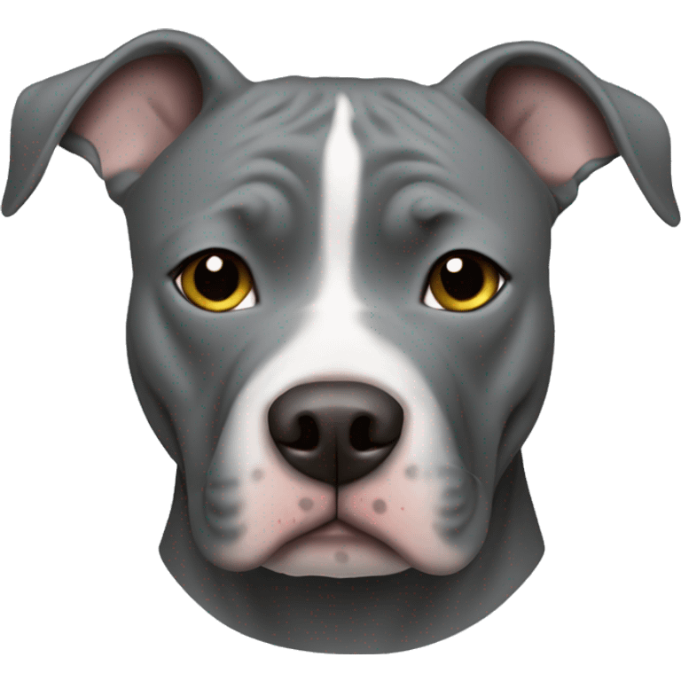 all gray pit bull emoji