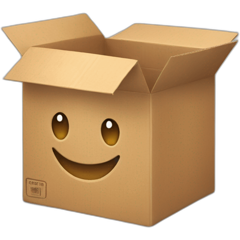 box with smile emoji