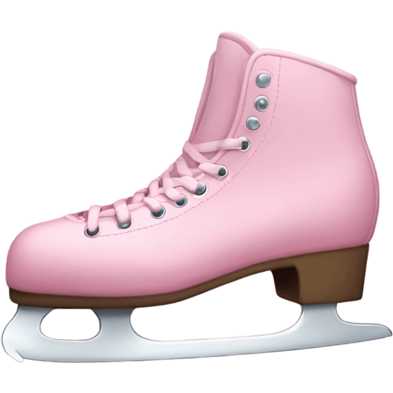 pastel pink ice skates emoji