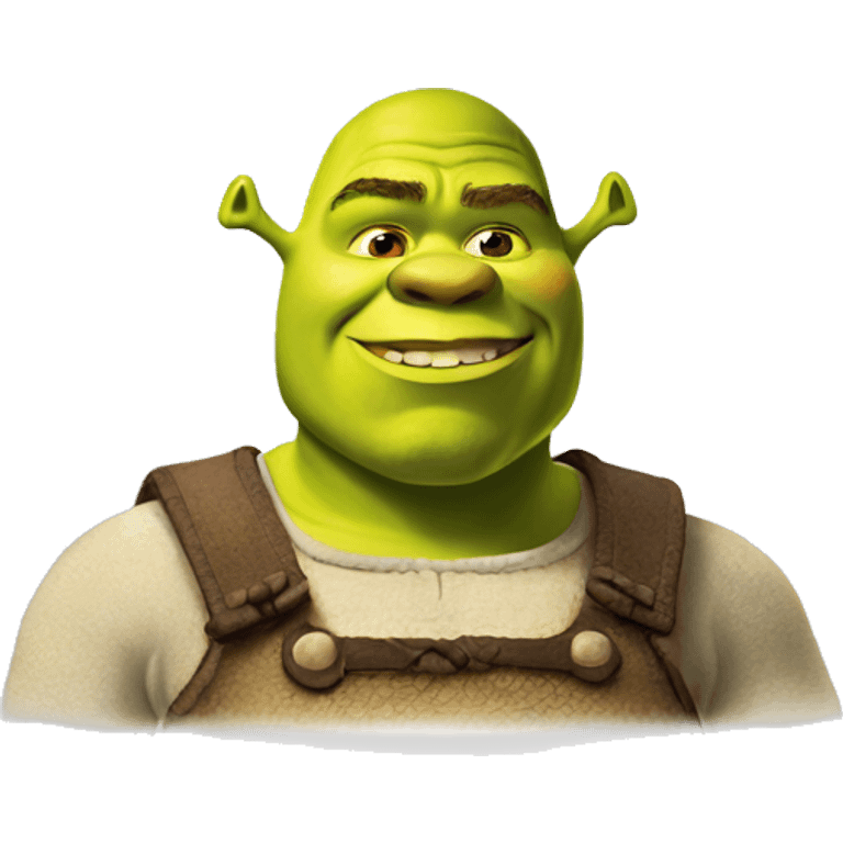 Shrek en pièce droite emoji