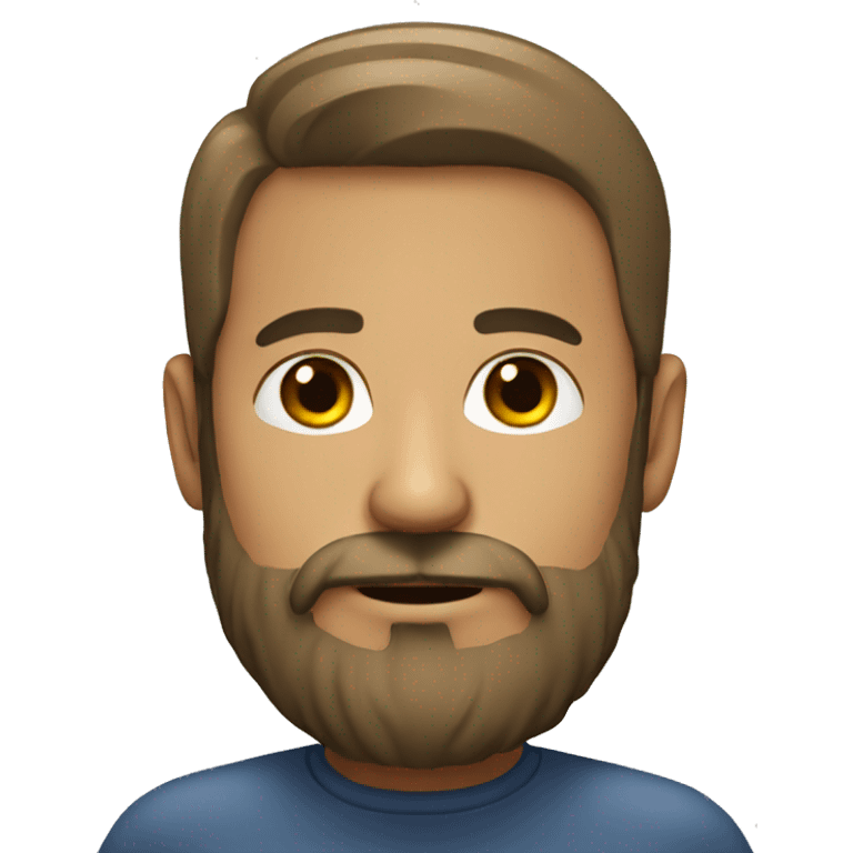 male portrait with beard emoji