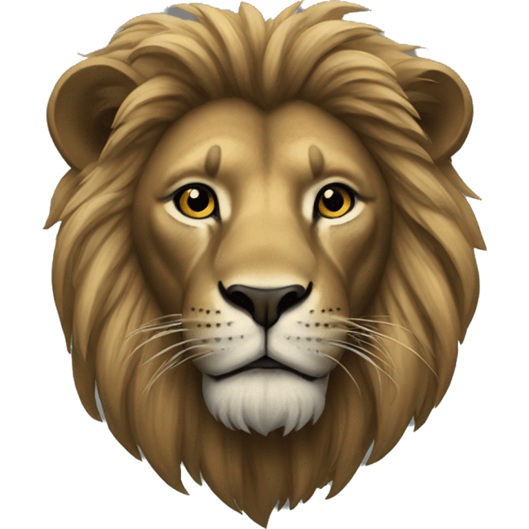 Lion noir emoji