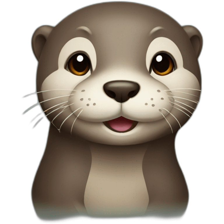 Cute otter emoji