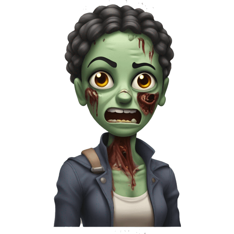 Momia con  la pose de un zombie  emoji