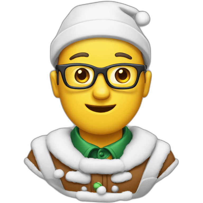 Christmas nerd emoji