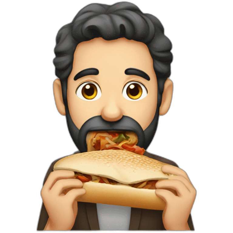 jewish eating shwarma emoji