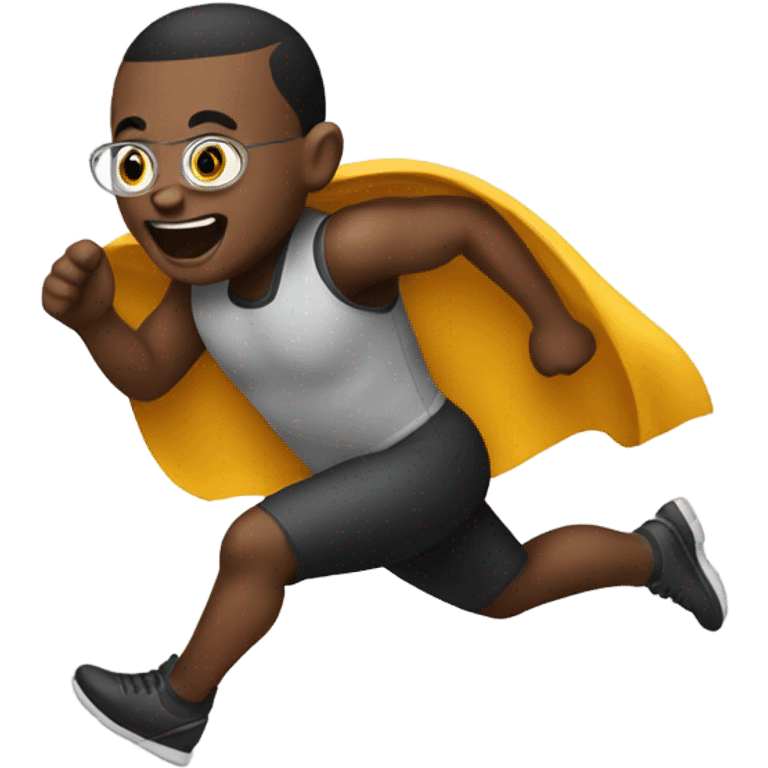 midget running super fast emoji