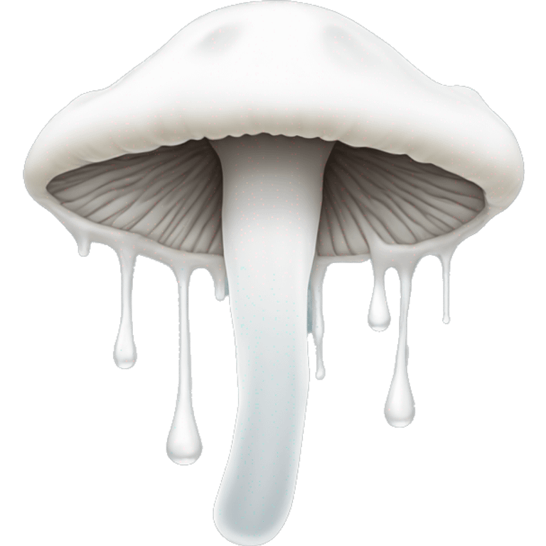 White dripping Mushroom emoji