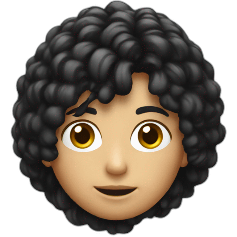 Sony photographer, black hair emoji