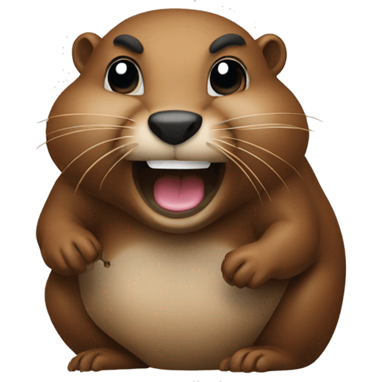 The beaver who conceived a prank emoji