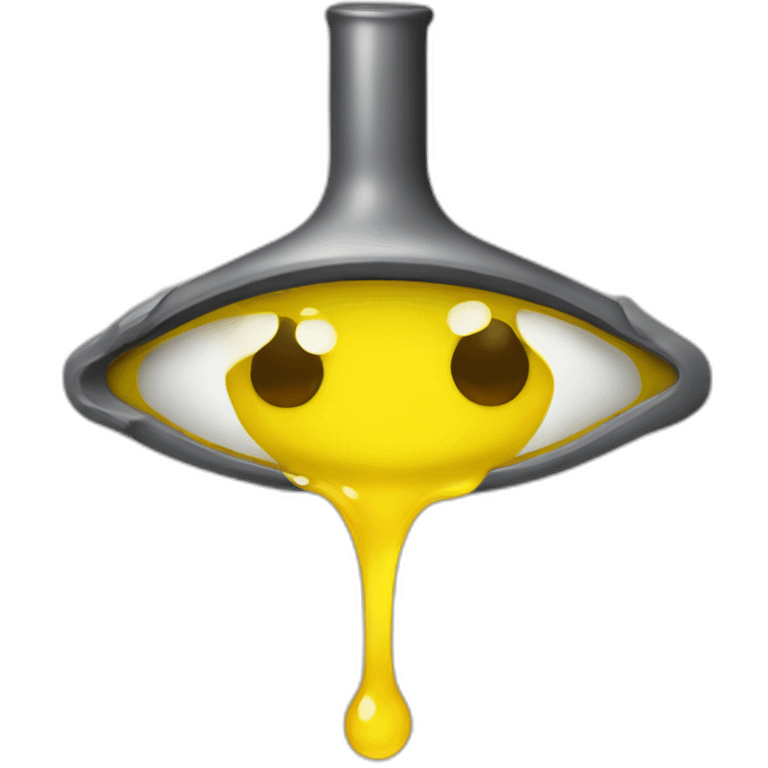 eye dropper tool with yellow liquid emoji