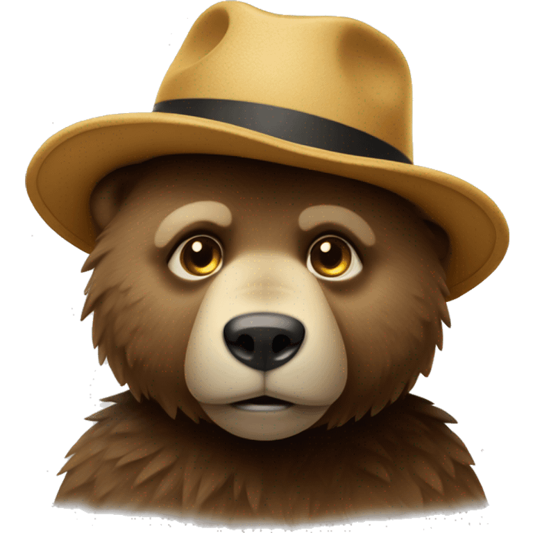 Orso con cappello da maranza emoji